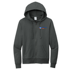 T4G Allmade® Unisex Organic French Terry Full-Zip Hoodie -  Terrain Grey
