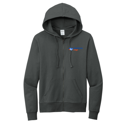 T4G Allmade® Unisex Organic French Terry Full-Zip Hoodie -  Terrain Grey