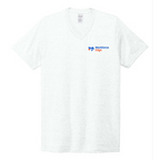 T4G Allmade® Unisex Tri-Blend V-Neck Tee - Fairly White