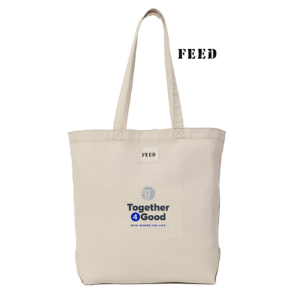 T4G FEED Organic Cotton Weekend Tote - Natural