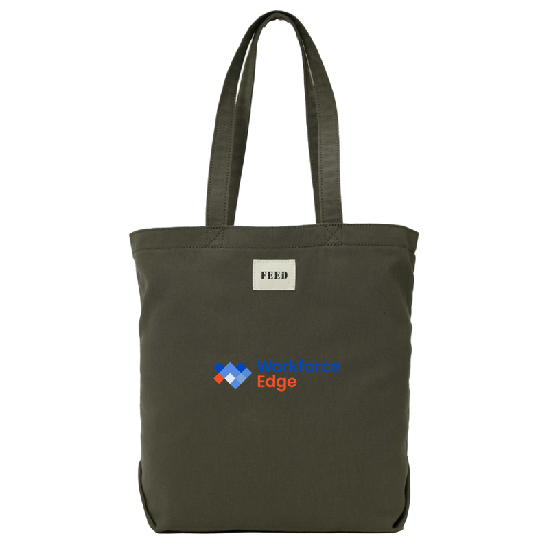 T4G FEED Organic Cotton Shopper Tote - Olive