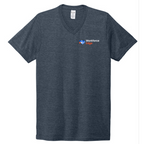 T4G Allmade® Unisex Tri-Blend V-Neck Tee - Rebel Blue