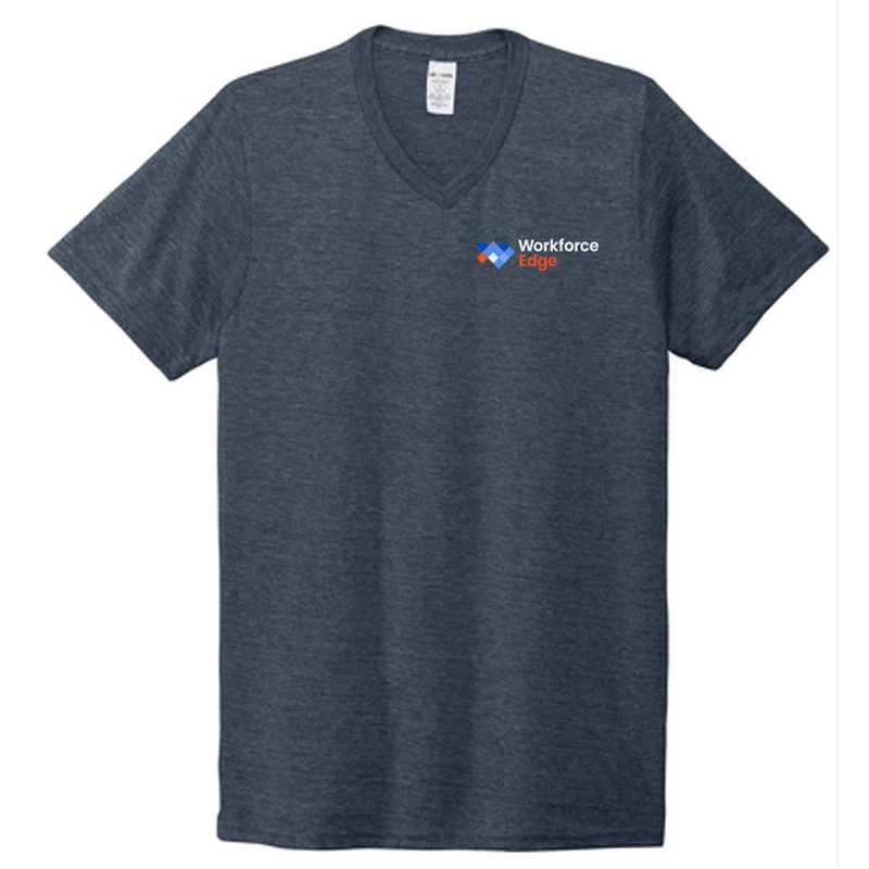 T4G Allmade® Unisex Tri-Blend V-Neck Tee - Rebel Blue