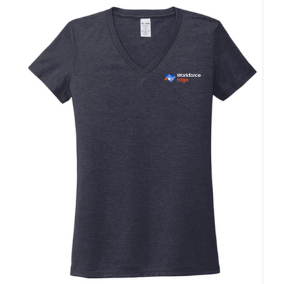 T4G Allmade® Women’s Tri-Blend V-Neck Tee - Rebel Blue