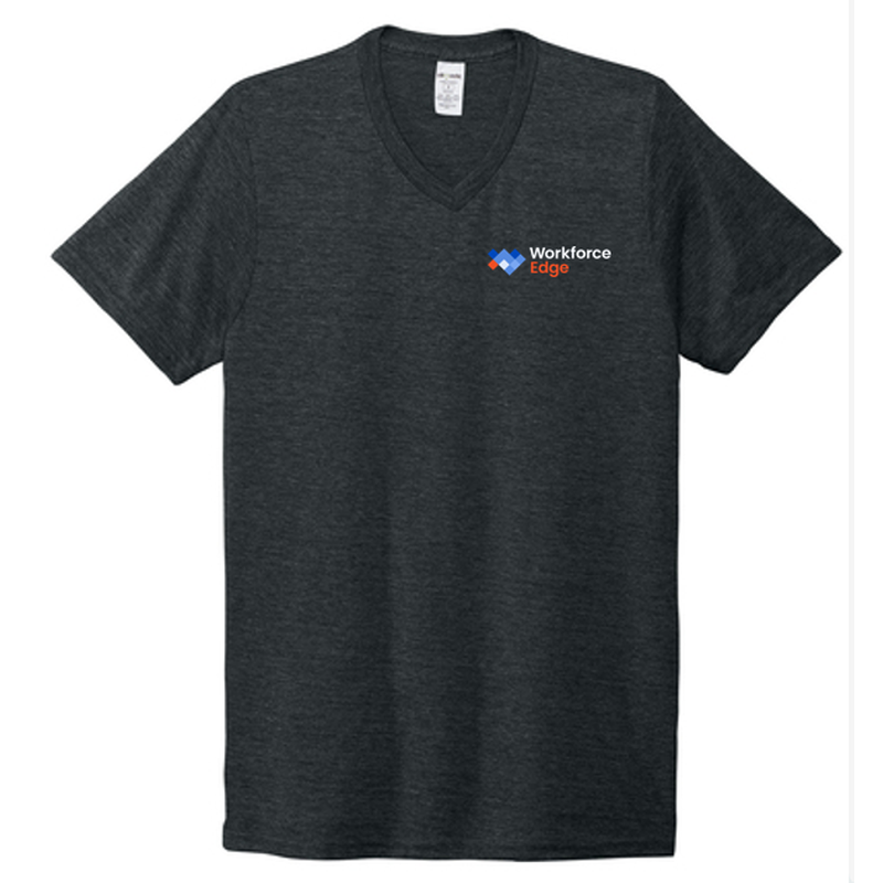 T4G Allmade® Unisex Tri-Blend V-Neck Tee - Space Black