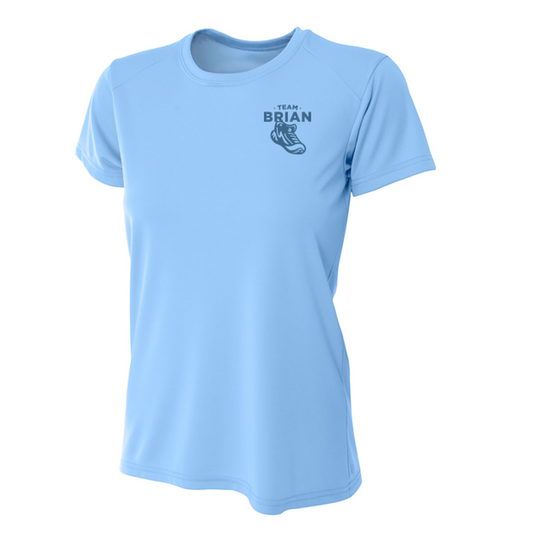 SEI TEAM BRIAN A4 Women’s Cooling Performance Short Sleeve Tee - Light Blue