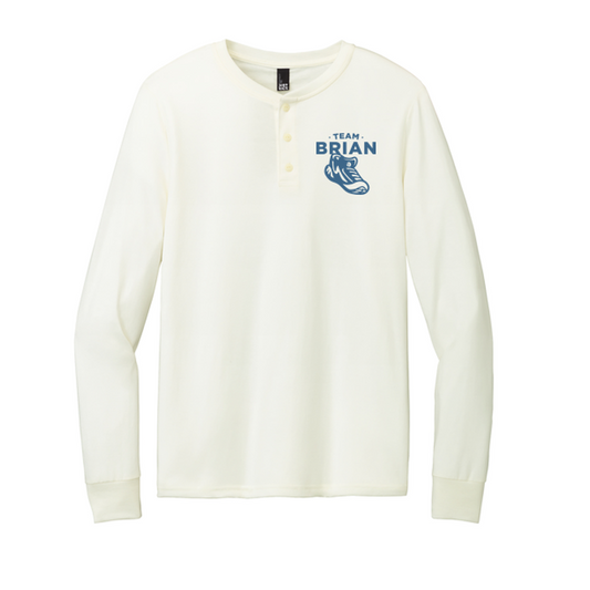 SEI TEAM BRIAN District® Perfect Tri® Long Sleeve Henley - Natural