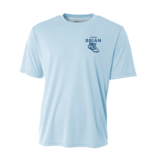 SEI TEAM BRIAN A4 Cooling Performance Short Sleeve Tee - Pastel Blue