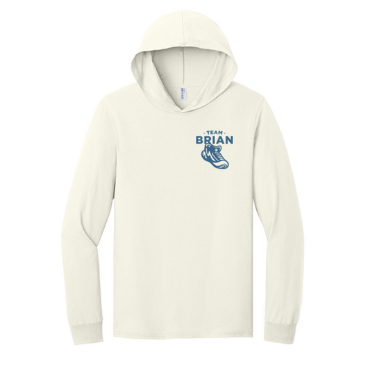 SEI TEAM BRIAN Jerzees Classics™ Unisex Cotton Long Sleeve Hooded T-Shirt - Sweet Cream Heather