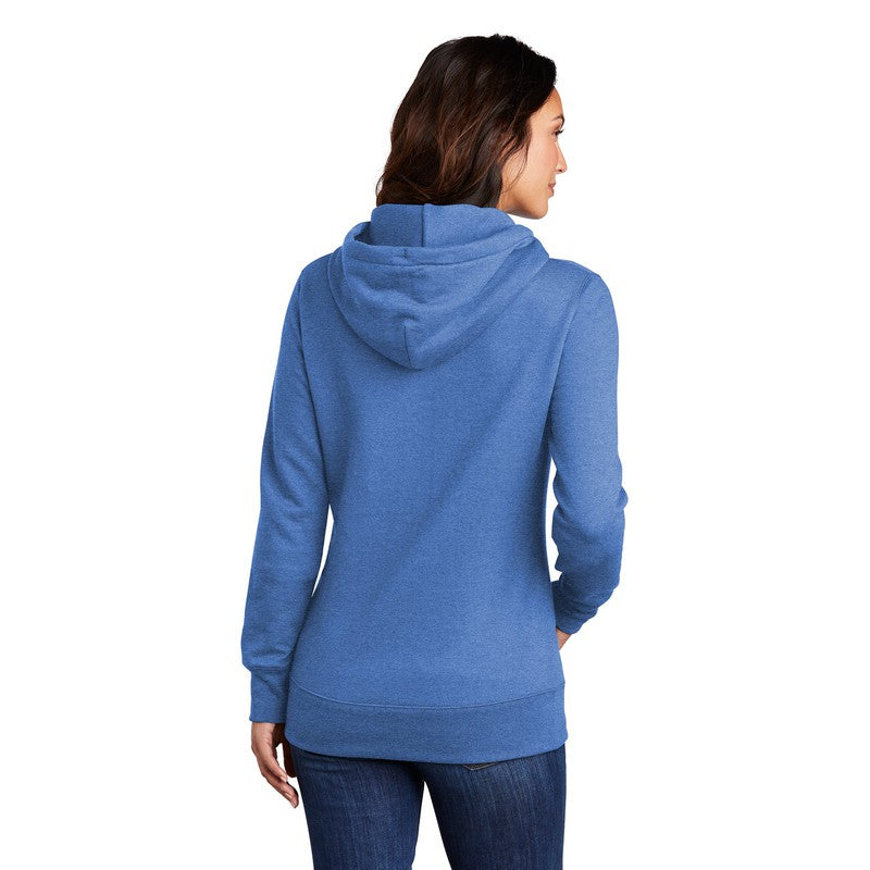 NEW SEI-Port & Company ® Ladies Core Fleece Pullover Hooded Sweatshirt-Heather Royal