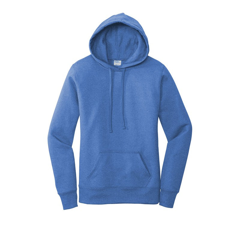 NEW SEI-Port & Company ® Ladies Core Fleece Pullover Hooded Sweatshirt-Heather Royal