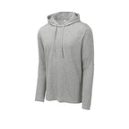 NEW SEI-Sport-Tek ® PosiCharge ® Tri-Blend Wicking Long Sleeve Hoodie-Light Grey Heather