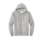 NEW SEI-District® Perfect Weight® Fleece Full-Zip Hoodie-Heathered Steel
