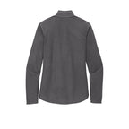 NEW SEI Eddie Bauer® Ladies 1/2-Zip Microfleece Jacket-Grey Steel