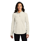 NEW SEI Eddie Bauer® Ladies 1/2-Zip Microfleece Jacket-Ivory