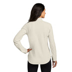 NEW SEI Eddie Bauer® Ladies 1/2-Zip Microfleece Jacket-Ivory