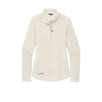 NEW SEI Eddie Bauer® Ladies 1/2-Zip Microfleece Jacket-Ivory