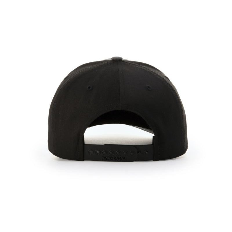 NEW SEI RICHARDSON TWILL BACK TRUCKER - Black/Charcoal
